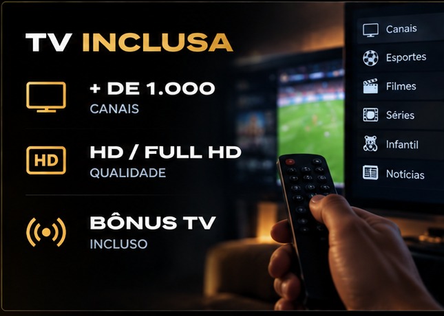 TV Inclusa com canais ao vivo